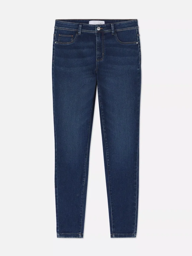 Blugi skinny Essential cu talie medie | croială normală Blugi skinny Essential cu talie medie | croială normală