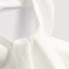 Bluză cu guler halter, texturată, cu nasturi Bluză cu guler halter, texturată, cu nasturi