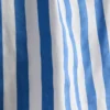 Bluză cu mâneci bufante în dungi și decolteu bardot Bluză cu mâneci bufante în dungi și decolteu bardot