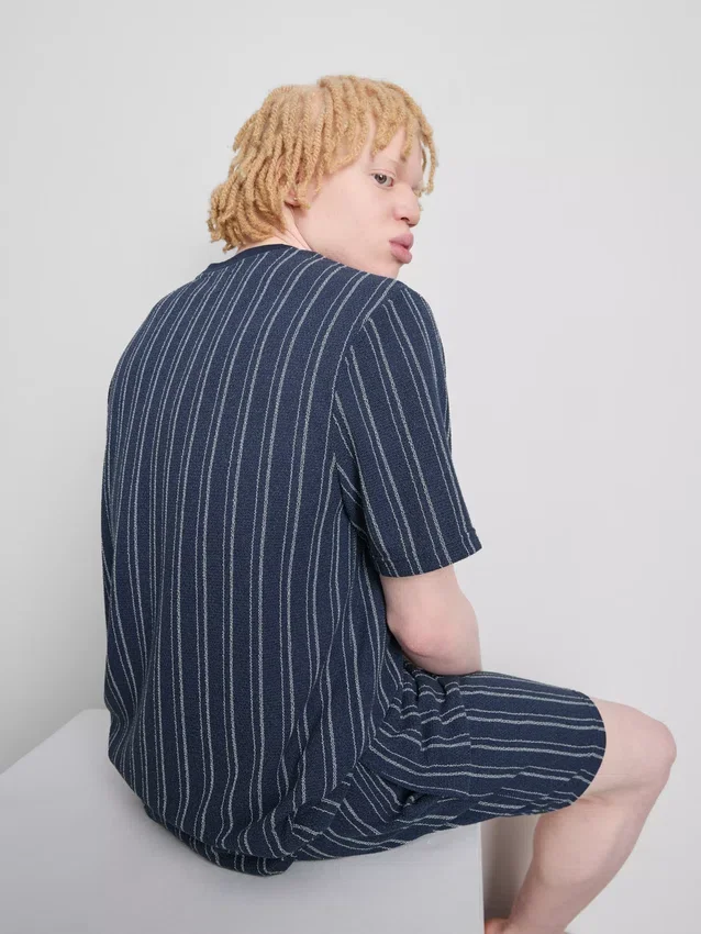 Bluză de pijama cu dungi Bluză de pijama cu dungi