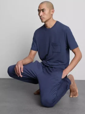 Bluză de pijama cu mâneci scurte