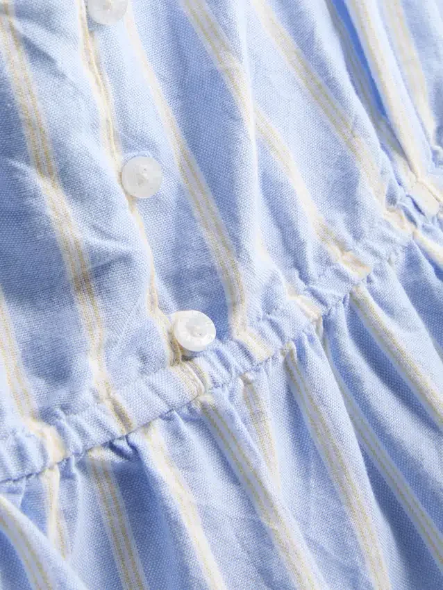 Bluză de pijama din bumbac cu dungi Bluză de pijama din bumbac cu dungi