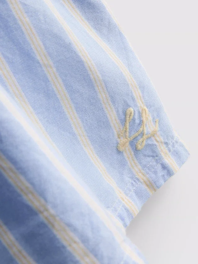 Bluză de pijama din bumbac cu dungi Bluză de pijama din bumbac cu dungi