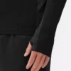 Bluză de sală cu mâneci lungi și fermoar pe un sfert Bluză de sală cu mâneci lungi și fermoar pe un sfert