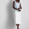 Bluză din crep cu decolteu în formă de inimă și peplum Bluză din crep cu decolteu în formă de inimă și peplum