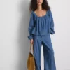 Bluză din denim cu mâneci bufante Paula Echevarría Bluză din denim cu mâneci bufante Paula Echevarría