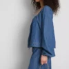 Bluză din denim cu mâneci bufante Paula Echevarría Bluză din denim cu mâneci bufante Paula Echevarría