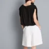 Bluză scurtă, drapată, cu conținut ridicat de modal Bluză scurtă, drapată, cu conținut ridicat de modal