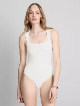 Body fără cusături cu guler pătrat