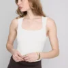 Body fără cusături cu guler pătrat Body fără cusături cu guler pătrat