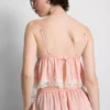 Bralette de mireasă din satin și dantelă, tip babydoll Bralette de mireasă din satin și dantelă, tip babydoll