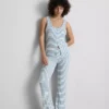 Cami de pijamale cu dungi și nervuri „Love to Lounge” Cami de pijamale cu dungi și nervuri „Love to Lounge”