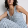 Cami de pijamale cu dungi și nervuri „Love to Lounge” Cami de pijamale cu dungi și nervuri „Love to Lounge”