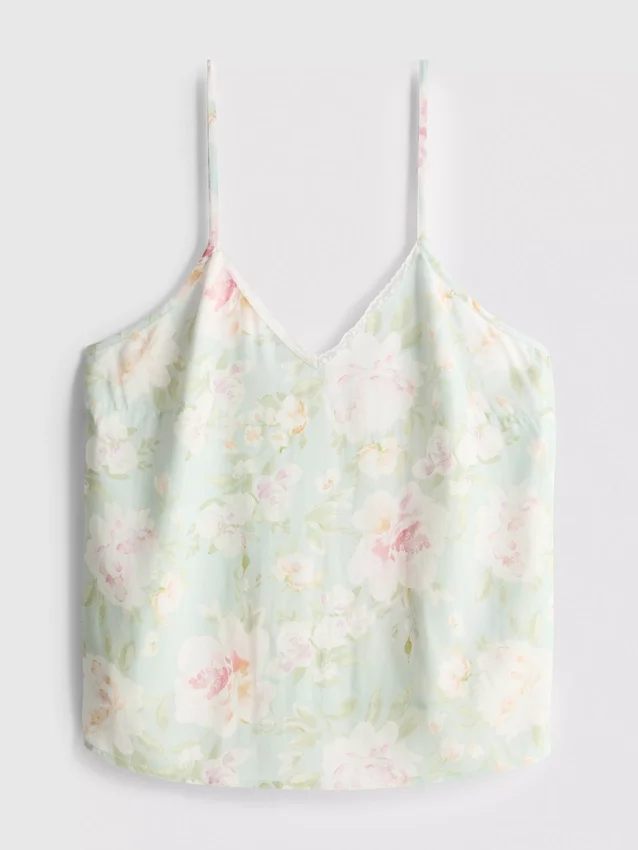 Cami de pijamale cu imprimeu floral Cami de pijamale cu imprimeu floral