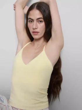 Cami de pijamale cu model Pointelle
