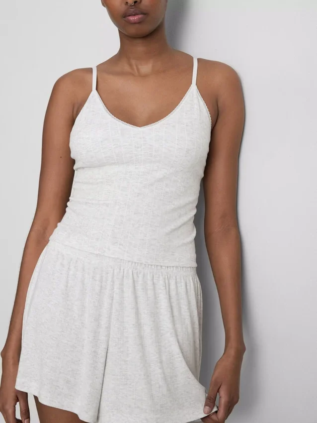 Cami de pijamale cu model Pointelle Cami de pijamale cu model Pointelle