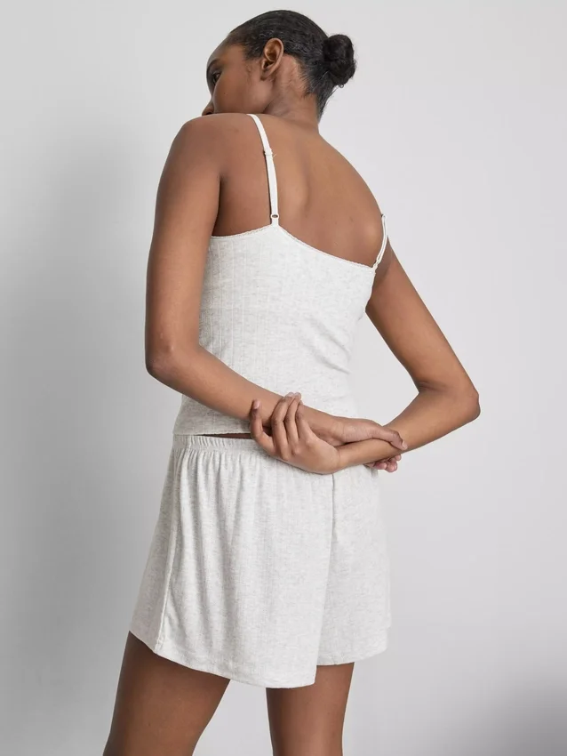 Cami de pijamale cu model Pointelle Cami de pijamale cu model Pointelle