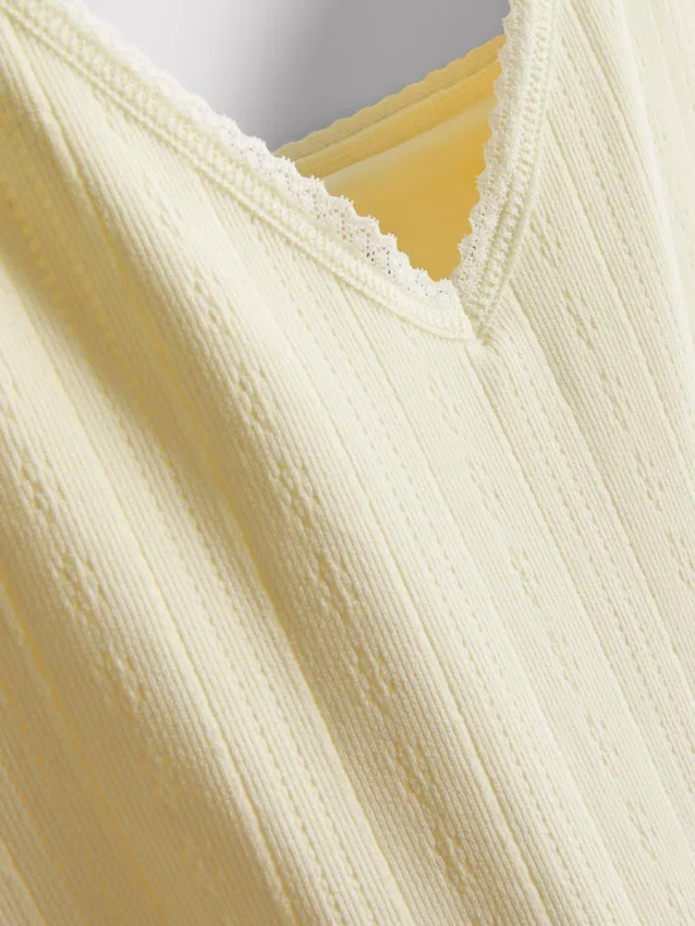 Cami de pijamale cu model Pointelle Cami de pijamale cu model Pointelle