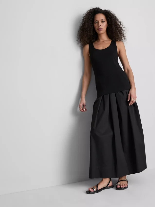 Cami esențială din tricot elastic Cami esențială din tricot elastic