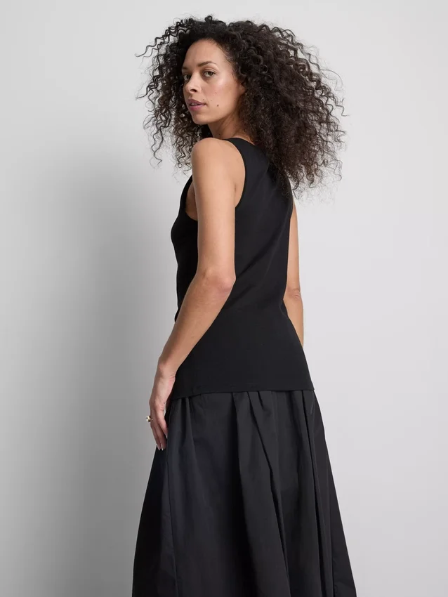Cami esențială din tricot elastic Cami esențială din tricot elastic