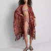 Cape cu franjuri în model Paisley Cape cu franjuri în model Paisley