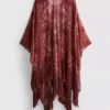 Cape cu franjuri în model Paisley Cape cu franjuri în model Paisley