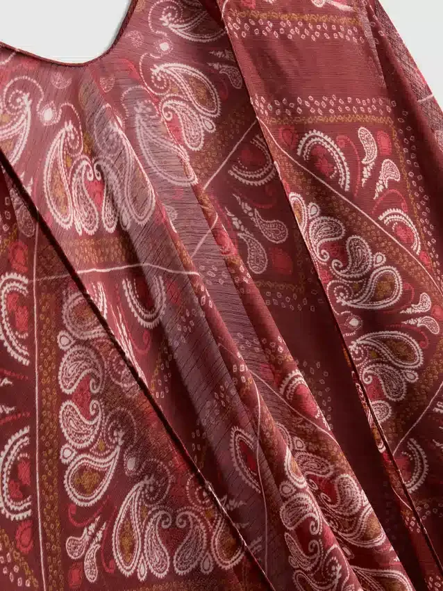 Cape cu franjuri în model Paisley Cape cu franjuri în model Paisley