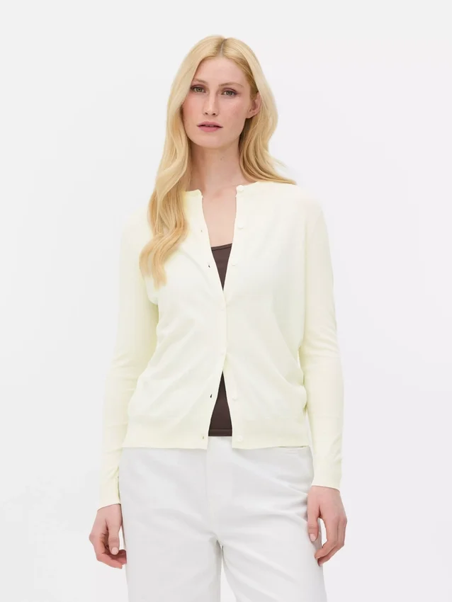 Cardigan cu guler rotund Cardigan cu guler rotund