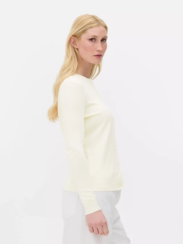 Cardigan cu guler rotund Cardigan cu guler rotund