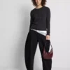 Cardigan cu mâneci lungi și guler rotund Cardigan cu mâneci lungi și guler rotund