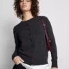 Cardigan cu mâneci lungi și guler rotund Cardigan cu mâneci lungi și guler rotund