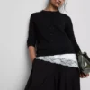 Cardigan cu mâneci lungi și guler rotund Cardigan cu mâneci lungi și guler rotund