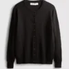 Cardigan cu mâneci lungi și guler rotund Cardigan cu mâneci lungi și guler rotund