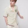 Cămășă cu guler revere și imprimeu peisagistic Cămășă cu guler revere și imprimeu peisagistic