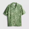 Cămășă cu guler reversibil cu imprimeu floral Cămășă cu guler reversibil cu imprimeu floral
