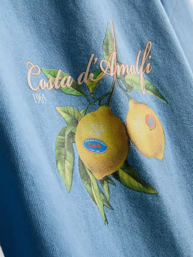 Cămășă cu imprimeu cu lămâi din Amalfi Cămășă cu imprimeu cu lămâi din Amalfi