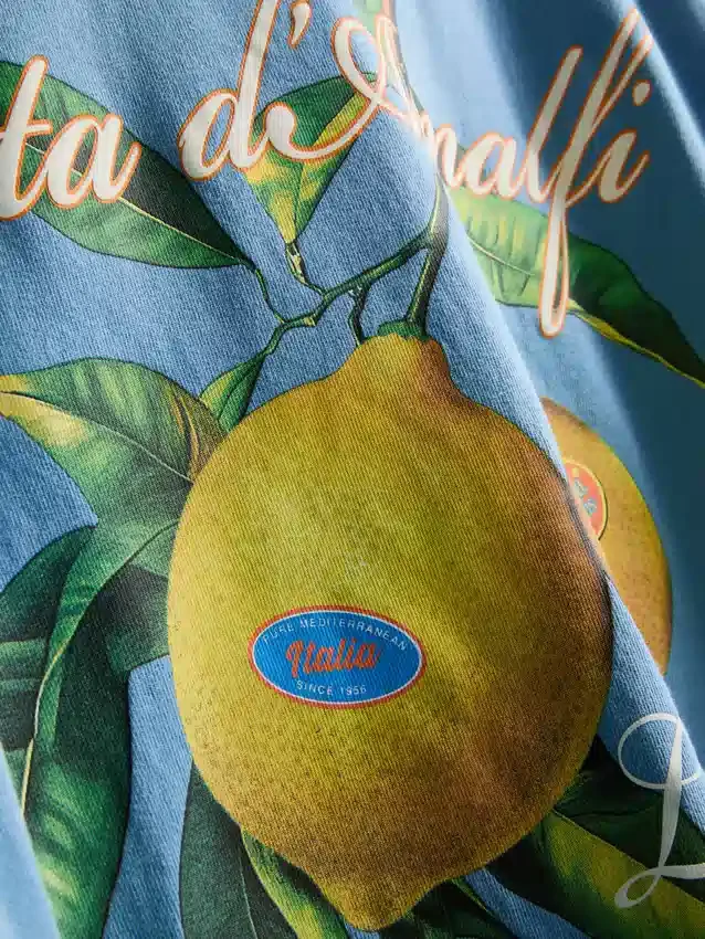 Cămășă cu imprimeu cu lămâi din Amalfi Cămășă cu imprimeu cu lămâi din Amalfi