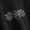 Cămășă cu imprimeu grafic pe spate Cămășă cu imprimeu grafic pe spate