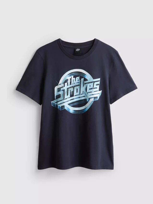 Cămășă cu imprimeu grafic „The Strokes“ Cămășă cu imprimeu grafic „The Strokes“