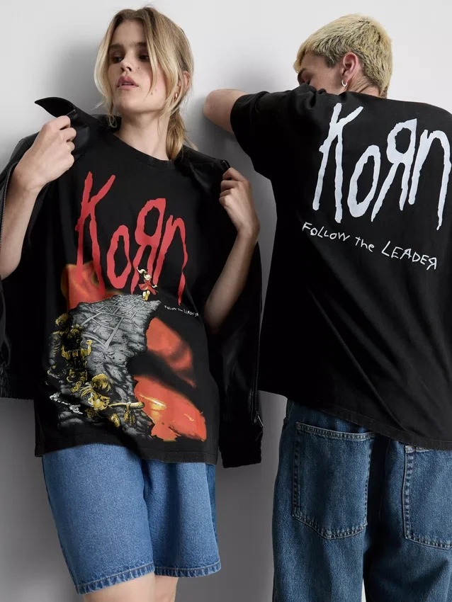 Cămășă cu imprimeu Korn Cămășă cu imprimeu Korn