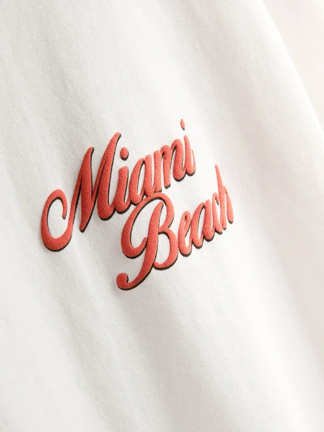 Cămășă cu imprimeu Miami Beach Cămășă cu imprimeu Miami Beach