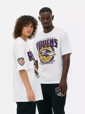Cămășă cu logo-ul echipei Baltimore Ravens din NFL