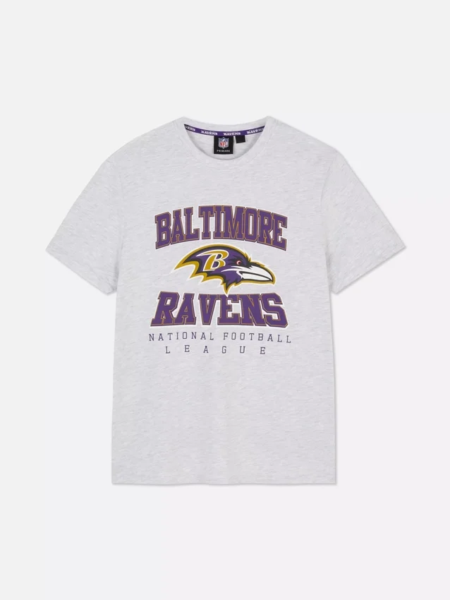 Cămășă cu logo-ul echipei Baltimore Ravens din NFL Cămășă cu logo-ul echipei Baltimore Ravens din NFL