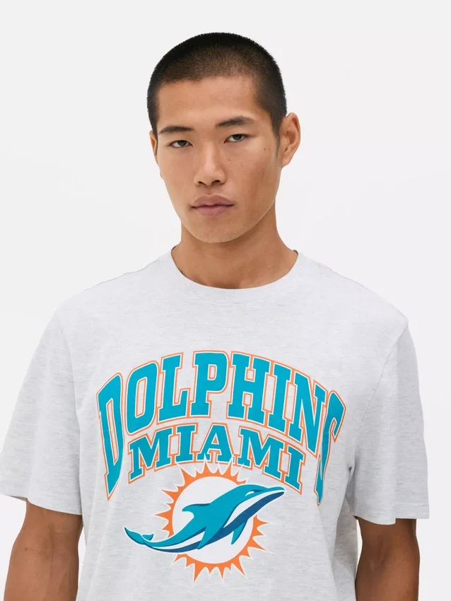 Cămășă cu logo-ul echipei Miami Dolphins din NFL Cămășă cu logo-ul echipei Miami Dolphins din NFL