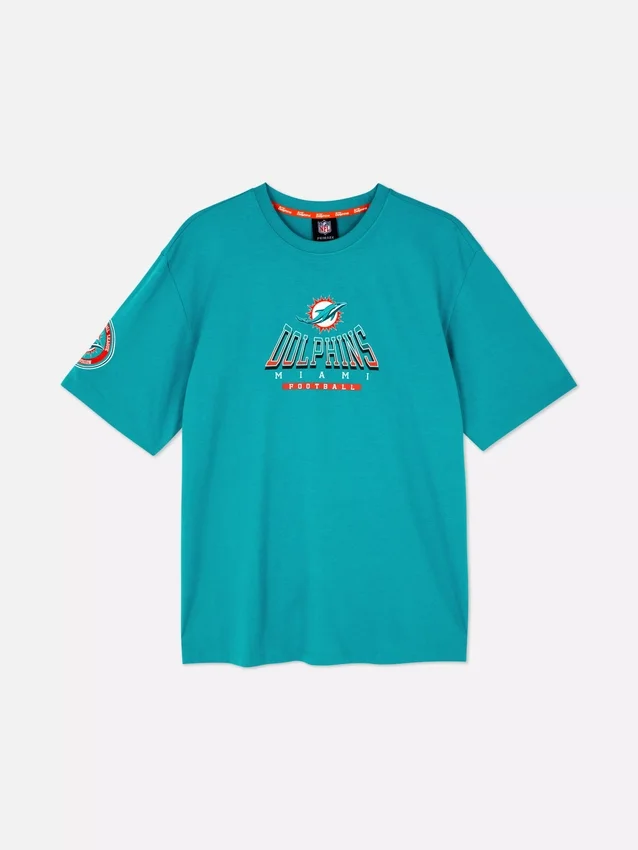 Cămășă cu logo-ul echipei Miami Dolphins din NFL Cămășă cu logo-ul echipei Miami Dolphins din NFL