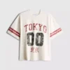 Cămășă cu mâneci scurte și imprimeu în stil „distressed” din Tokyo Cămășă cu mâneci scurte și imprimeu în stil „distressed” din Tokyo