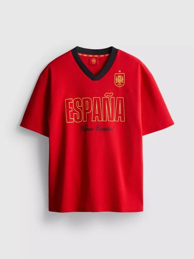 Cămășă de fotbal cu imprimeu „Spain” Cămășă de fotbal cu imprimeu „Spain”