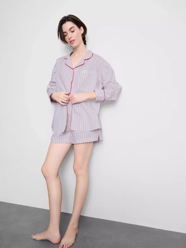 Cămășă de pijama din bumbac „Breakfast in Bed” Cămășă de pijama din bumbac „Breakfast in Bed”
