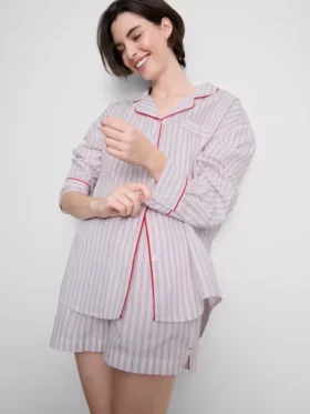 Cămășă de pijama din bumbac „Breakfast in Bed”