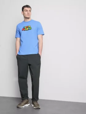 Cămășă din bumbac cu imprimeu Super Mario